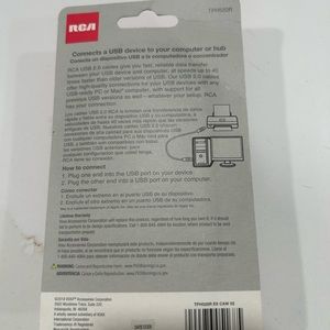 RCA USB 2.0 A to B  Cable, 6 ft